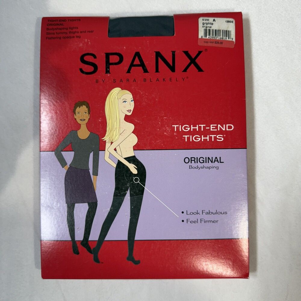 Spanx Womens Tight-End Tights Original Bodyshaping Graphite Color Size A NEW‎